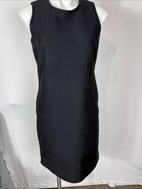 Rag & Bone Black Textured Zip-Front Sleeveless Dress